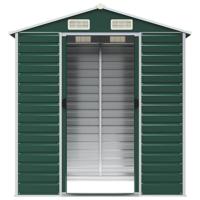 Tuinschuur 191x130x198 cm gegalvaniseerd staal groen - thumbnail