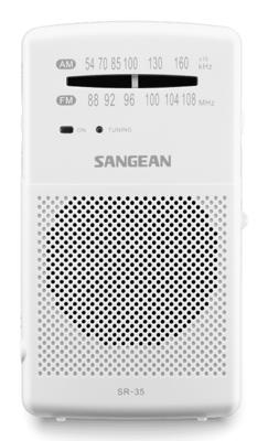 Radio Sangean SR35W BLANCO Wit Zwart - thumbnail