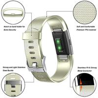 Fitbit Charge 2 sportbandje - Maat: Large - Vintage Goud - thumbnail