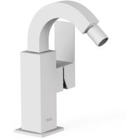 Bidetmengkraan Tres Cuadro Exclusive met Hendel Gebogen Uitloop 11,5 cm Mat Wit Tres - thumbnail