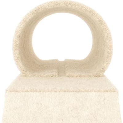 VidaXL Kattenmeubel met tunnel en ladder 55,5 cm crèmekleurig