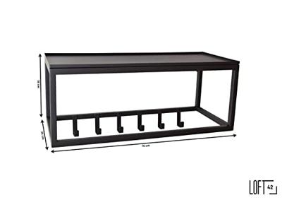 LOFT42 Blacky Kapstok - Zwart - Metaal - 6 haken