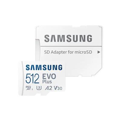 Samsung EVO Plus microSD Card 512GB Micro SD-kaart Wit