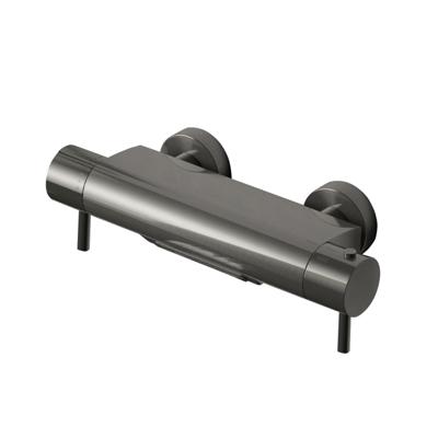 Hotbath Buddy thermostatische badmengkraan met cascade uitloop verouderd ijzer B021AI