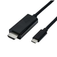 ROLINE USB type C - HDMI adapterkabel, M/M, 3 m - thumbnail
