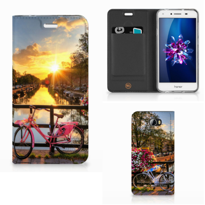 Huawei Y5 2 | Y6 Compact | Book Cover | Amsterdamse Grachten Huawei Y5 2 | Y6 Compact | Book Cover | Amsterdamse Grachten