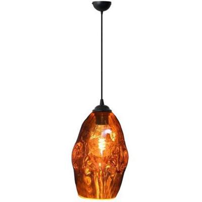 LED Hanglamp Meteorum Ovaal Koper Glas E27 - Stijlvolle Verlichting