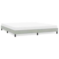Bedframe zonder matras 180x210 cm fluweel lichtgrijs - thumbnail