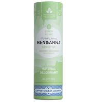 Ben & Anna Deodorant in papiertube - sensitive - lemon & lime - 60 gram - thumbnail