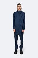 Rains Long Jacket Fietsjas - Blauw - thumbnail