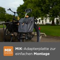 Basil urban dry business bag - waterdichte fietsschoudertas, 20l inhoud, charcoal melee - thumbnail