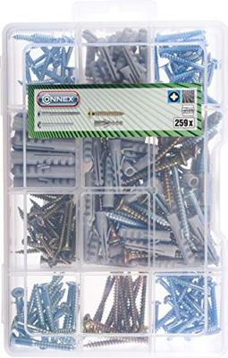 Connex Assortiment Houtschroef/Plug 259Dlg - DP8500108 Connex Assortiment Houtschroef/Plug 259Dlg - DP8500108