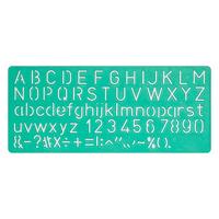 Linex lettersjabloon set met 3 stuks, in een ophangetui - thumbnail