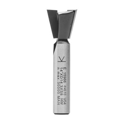 ENT Zwaluwstaartfrees HM 14 graden A14.3mm, kolf 8mm - 7915966 - thumbnail