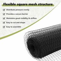 VidaXL Hexagon hek grijs 1,4 x 10 m pvc - thumbnail