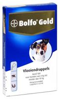 Bolfo Gold 100 Vlooiendruppels voor de hond (4 - 10 kg) 2 x 4 pipetten - thumbnail