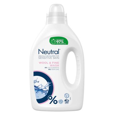 Neutral Neutral Vloeibaar Wasmiddel Wol & Fijn 20 Wasbeurten 1 liter