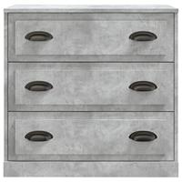 Dressoir 70x35,5x67,5 cm bewerkt hout betongrijs - thumbnail