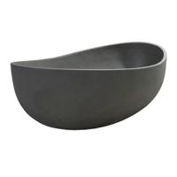 Ligbad Vrijstaand Ideavit Idea.Sense 160x100x59.4 cm Ovaal Beton Donker Grijs Ideavit - thumbnail