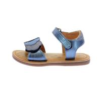 Leren kindersandalen Dyastar KICKERS® marineblauw - thumbnail