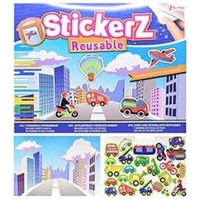 StickerZ stickerboek verschillende voertuigen met herbruikbare (raam) stickers
