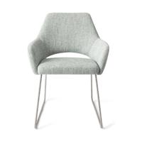 Jesper Home Yanai eetkamerstoel Soft Sage slide steel - thumbnail