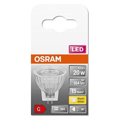 OSRAM HOMELIGHTING 4058075433403 LED-lamp Energielabel E (A - G) GU4 Reflector 1.8 W = 20 W Warmwit (Ø x h) 35 mm x 38 mm 1 stuk(s) OSRAM HOMELIGHTING 4058075433403 LED-lamp Energielabel E (A - G) GU4 Reflector 1.8 W = 20 W Warmwit (Ø x h) 35 mm x 38 mm 1 stuk(s)