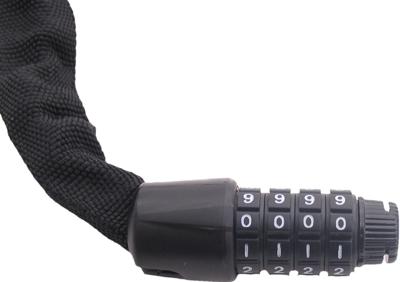Edge Kettingslot met code web racer 90cm - zwart