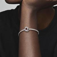 Pandora 790065C06 Bedel Salsa Red Eternity Circle zilver-kristal rood - thumbnail