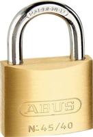 Abus-set van 3 gelijksluitende messing hangsloten 45/40 - thumbnail