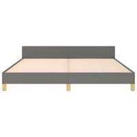 Bedframe zonder matras stof donkergrijs 180x200 cm - thumbnail
