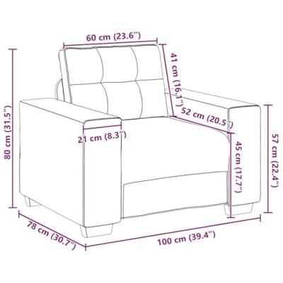 Fauteuil 60 cm stof lichtgrijs Fauteuil 60 cm stof lichtgrijs