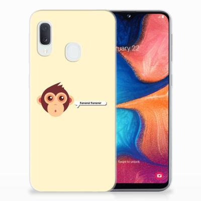 Samsung Galaxy A20e Telefoonhoesje met Naam Monkey Samsung Galaxy A20e Telefoonhoesje met Naam Monkey