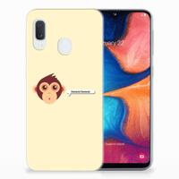 Samsung Galaxy A20e Telefoonhoesje met Naam Monkey - thumbnail