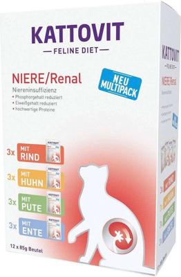 KATTOVIT Feline Diet Niere/Renal - nat kattenvoer - 12 x 85g