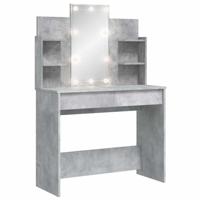 Kaptafel met LED-verlichting 96x40x142 cm betongrijs - thumbnail