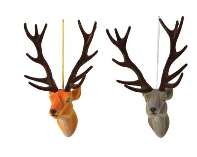 Hertekop plastic hang l6b8h13 cm assorti kerstbal hangdeco kerst Decoris - Decoris Hertekop plastic hang l6b8h13 cm assorti kerstbal hangdeco kerst Decoris - Decoris