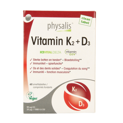 Vitamine K2 + D3 60 Tabletten Vitamine K2 + D3 60 Tabletten