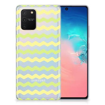 Samsung Galaxy S10 Lite | TPU bumper | Waves Yellow