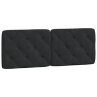 Bed met matras fluweel zwart 140x190 cm - thumbnail
