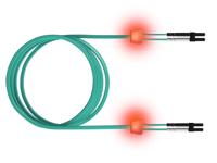 saCon glasvezel LED patchkabel duplex 50/125µm OM3, LC/LC, turkoois, 7,5 m - thumbnail