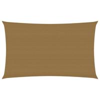 VidaXL Zonnezeil 160 g/m² 2,5x5 m hdpe taupe - thumbnail