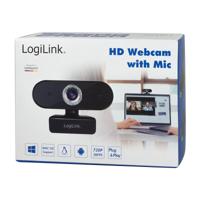 LogiLink UA0368 HD-webcam Klemhouder, Microfoon - thumbnail