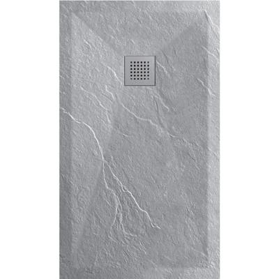 Douchetub Sanimar Sanistone 90 x 90 cm Cement Grijs Sanimar Douchetub Sanimar Sanistone 90 x 90 cm Cement Grijs Sanimar