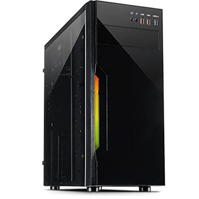 Inter-Tech b-42 rgb midi tower behuizing (zwart | 3x usb-a | rgb | window)