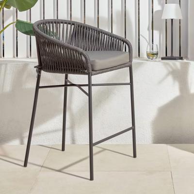 Kave Home Barkruk 'Yanet' kleur Zwart (zithoogte 80cm)