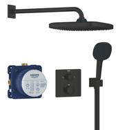 GROHE Precision Thermostat Perfect shower set met Vitalio Comfort 250 Mat Zwart - thumbnail