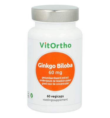 VitOrtho Ginkgo Biloba Extract 60mg Capsules VitOrtho Ginkgo Biloba Extract 60mg Capsules
