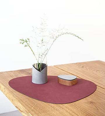 LIND DNA - Dinner Mat Curve - Placemat 37x44 cm Nupo Red