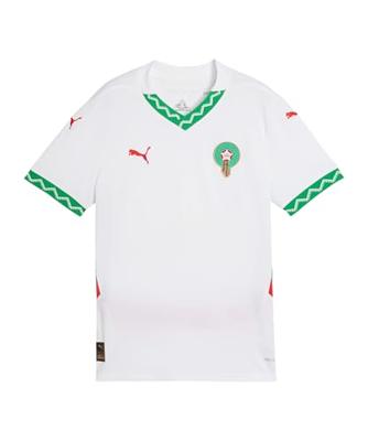 Marokko Shirt Uit Junior 2025/2026 - Maat 176 - Kleur: WitGroen | Soccerfanshop